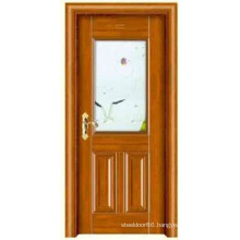 Steel Wood Door JKD-X05(J) With Glass From China Top Brand KKD